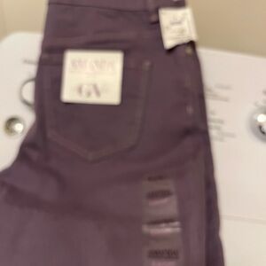 Women's Straight Leg Jeans in Purple